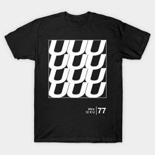 Wire / Minimalist Graphic Artwork Design T-Shirt